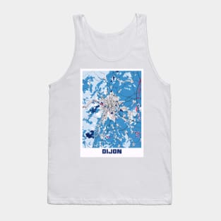 Dijon - France MilkTea City Map Tank Top